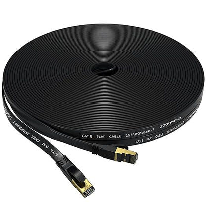Cat 8 Ethernet Cable 30 FT, Outdoor&Indoor High Speed Heavy Duty Network LAN by Unknown