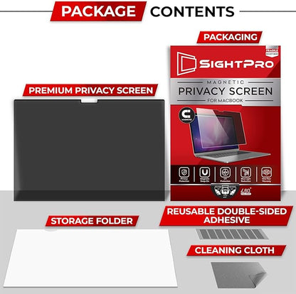 Magnetic Privacy Screen for MacBook Air 13 & 13.6 Inch Removable Laptop Privacy - Image 5