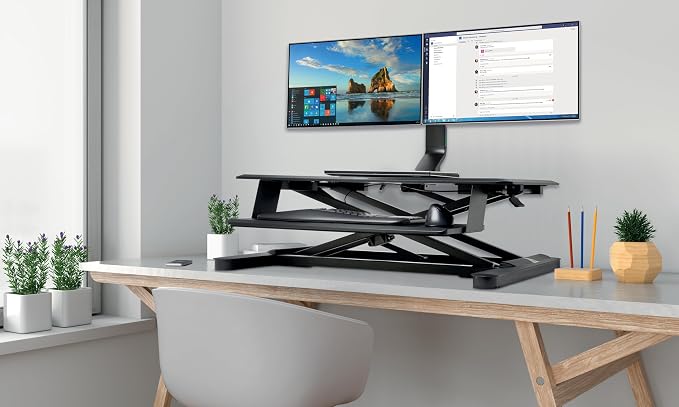 Kensington Dual Monitor Mount for Desk, C-clamp Vesa Monitor Stand Fits 2 - Image 9
