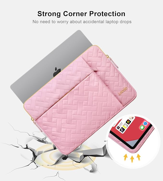 Lacdo Laptop Sleeve Case for 14 inch New MacBook Pro M4/M3/M2/M1 Chips Pro Max - Image 6