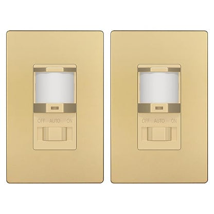 TOPGREENER Occupancy/Vacancy PIR Motion Sensor Light Switch, Learning Function by TOPGREENER
