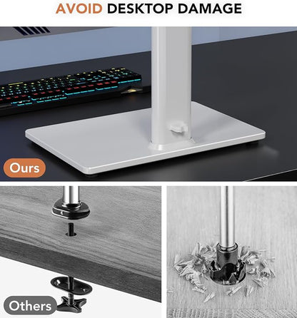 Single LCD Computer Monitor Free-Standing Desk Stand Riser - Image 7