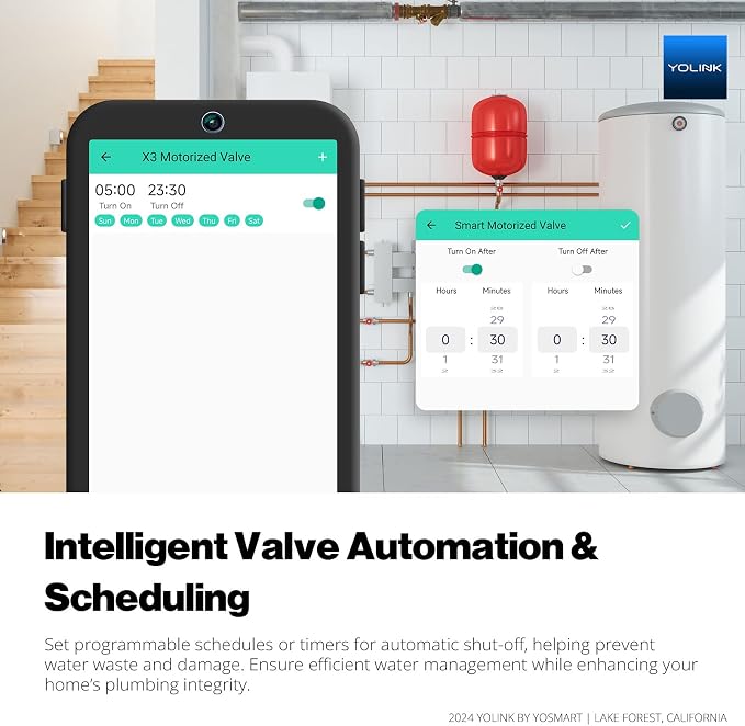 NSF Certified YoLink X3 Smart 1" Motorized Stainless Steel Ball Valve, LoRa - Image 7