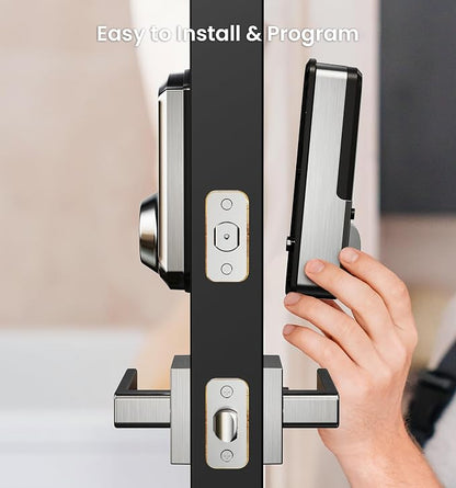 Veise VE06-L Smart Locks with 2 Lever Handle Set, App Control, Keyless Entry - Image 9