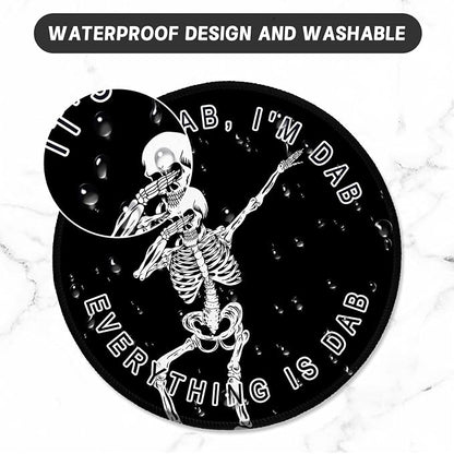 ITNRSIIET Round Mouse Pad with Stitched Edge Premium-Textured Waterproof - Image 5