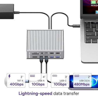 Thunderbolt 4 Dock – 21 Ports, Dual 4K or Single 8K Display, 90W Charging - Image 6