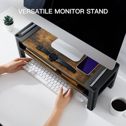 HUANUO Monitor Stand Computer Riser, Monitor Stand - Image 2