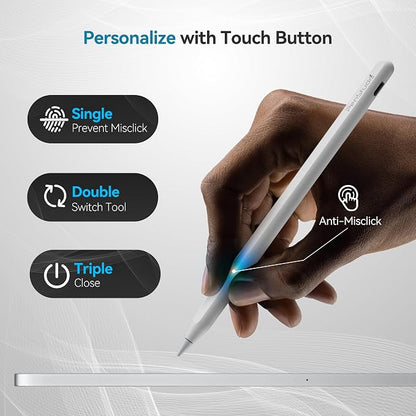 PS1-Pro2 Stylus Pen for Apple iPad 2018-2025｜Anti-Misclick Custom Shortcuts - Image 4