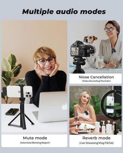 3-in-1 Mini Microphone for iPhone, Camera - 328ft Long Range - Image 6