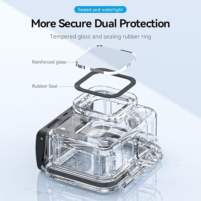 TELESIN Waterproof Case for GoPro Hero 13/12/11/10/9 Black, 60M/196FT - Image 3
