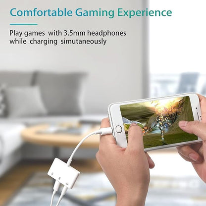 iPhone Microphone Adapter for Live-Streaming Lightening to Microphone & 3.5mm - Image 7
