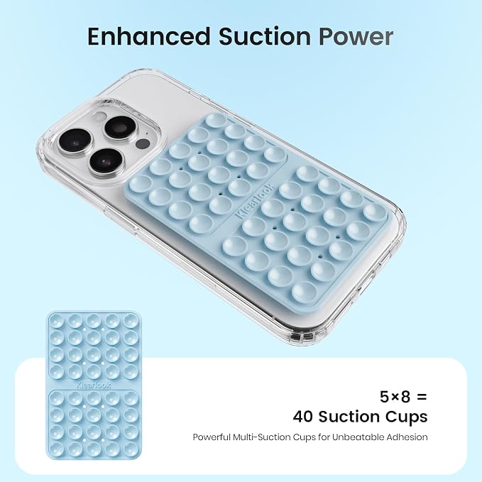 Silicone Suction Cup Phone Case Mount Double Sided, Silicon Sticky Phone Grip - Image 3