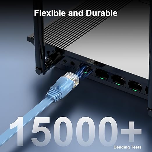 Cat 6 Ethernet Cable 10ft 2-Pack, Indoor&Outdoor, High Speed 10Gbps Internet - Image 6