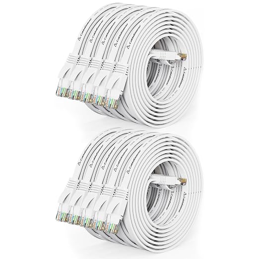 Cat 6 Ethernet Cable 5ft Flat Internet Network Cables by CableGeeker