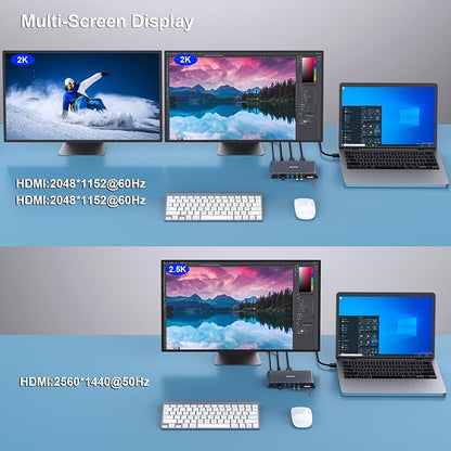 BENFEI 12-in-1 USB Type-A/USB Type-C Docking Station - Image 3