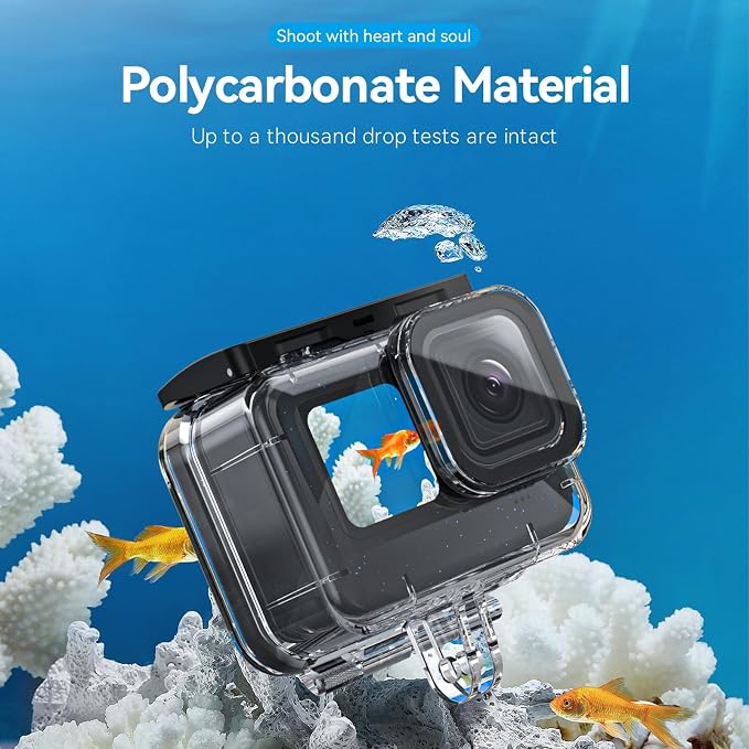TELESIN Waterproof Case for GoPro Hero 13/12/11/10/9 Black, 60M/196FT - Image 7