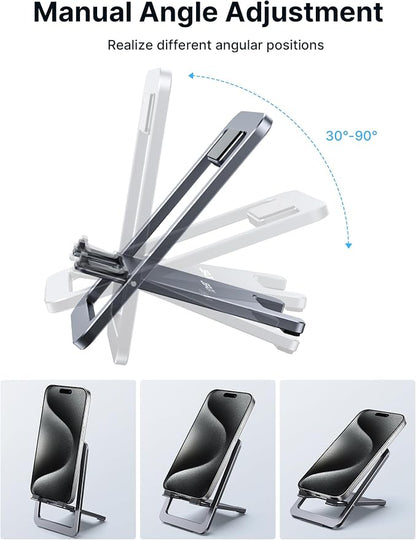 JSAUX Cell Phone Stand, Foldable Aluminum Adjustable Phone Holder - Image 5