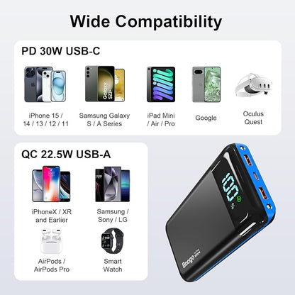 Portable Charger Power Bank 52800mAh Powerbank PD 30W and QC 4.0 Fast Charging - Image 5