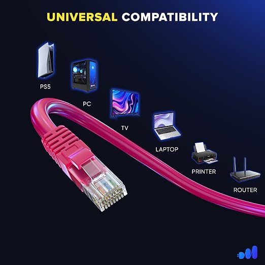 Maximm Cat 6 Ethernet Cable - 25 ft - High-Speed LAN - Image 6