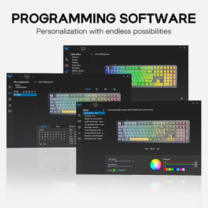 EPOMAKER Aula F108 Wireless Gaming Keyboard, Full Size Mechanical Keyboard - Image 7