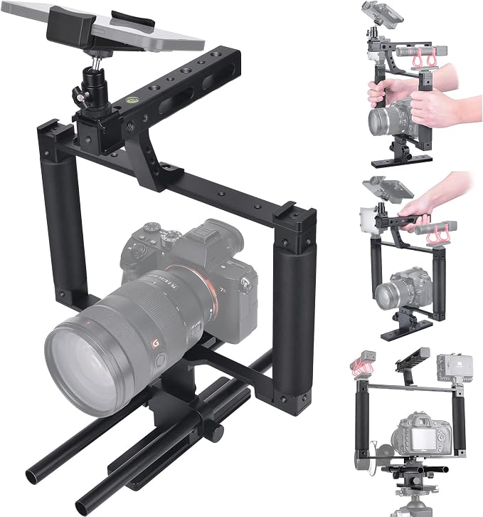 Universal Aluminum Alloy DSLR Mirrorless Camera Camcorder Stabilizer Extension by Fantaseal