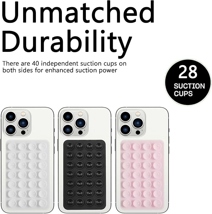 Silicone Double-Sided Suction Phone Grip Detachable Mount - Image 3
