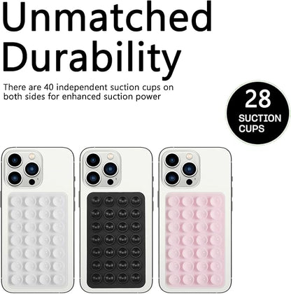 Silicone Double-Sided Suction Phone Case Detachable Mount, ASMR/Fidget Sticky - Image 6