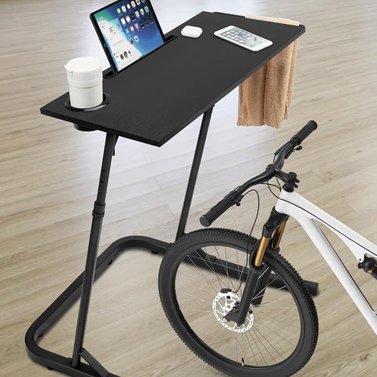 Ikkle Adjustable Bike Trainer Desk, Workstation Standing Desk by iKKLEHome