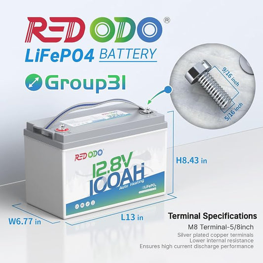 Redodo 12V 100Ah LiFePO4 Battery - Image 2