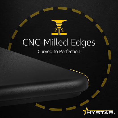 Hystar Aether Glass Gaming Mousepad | Micro-Etched Tempered Glass | Quiet - Image 3