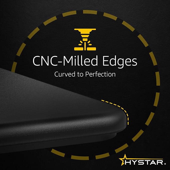 Hystar Aether Glass Gaming Mousepad | Micro-Etched Tempered Glass | Quiet - Image 3