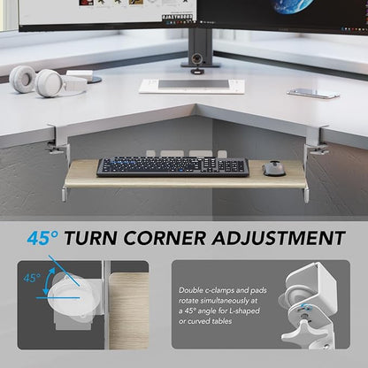 AX WABER Keyboard Tray Under Desk Pull Out - Image 6
