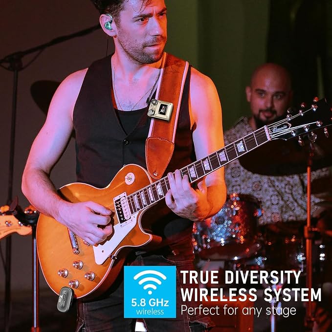 Xvive U45R4 Wireless in Ear Monitor System 5.8ghz IEM System 1 Transmitter and - Image 4