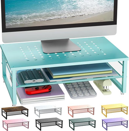 gianotter 2-Tier Metal Monitor Stand Riser, Desk Organizer by gianotter