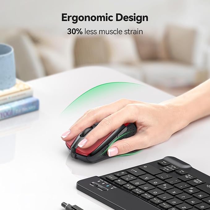 TECKNET Wireless Mouse for Laptop, Silent Mouse Quiet Click, Computer Mice - Image 8