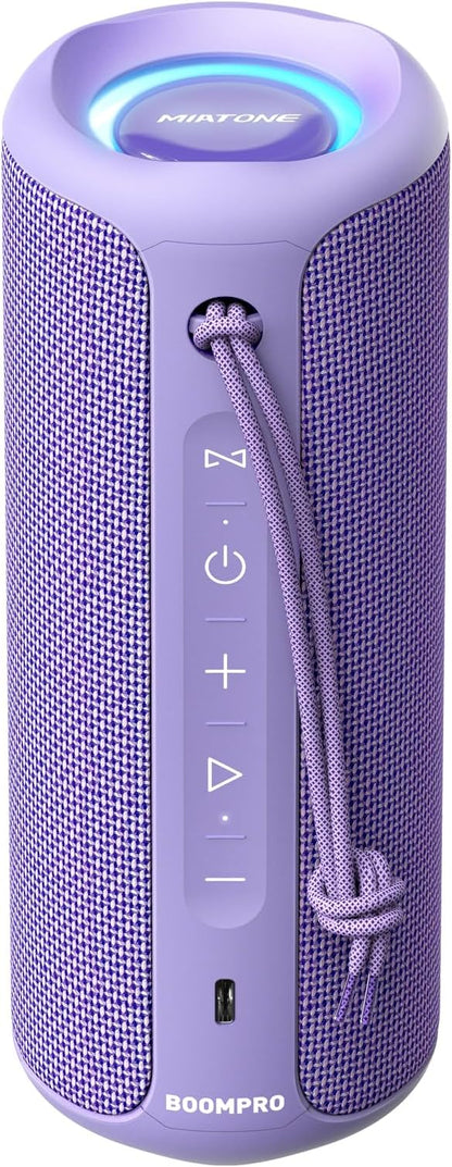 MIATONE Portable Bluetooth Speaker 36W Stereo Sound Bass Boost, 24H Playtime by Miatone