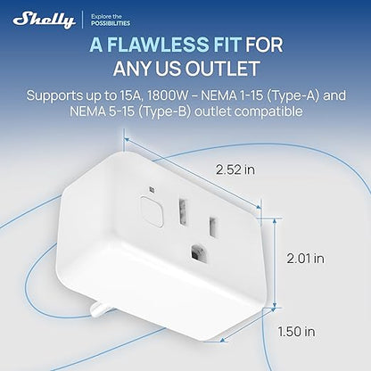 Shelly Smart Plug UL, Matter Outlet - Image 6
