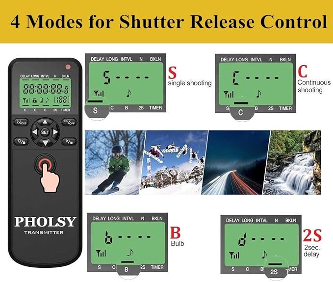 PHOLSY Camera Timer Remote Release Control - Image 2
