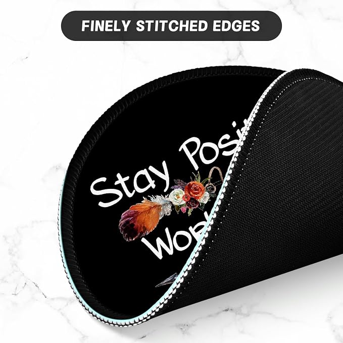 ITNRSIIET Round Mouse Pad with Stitched Edge Premium-Textured Waterproof - Image 4