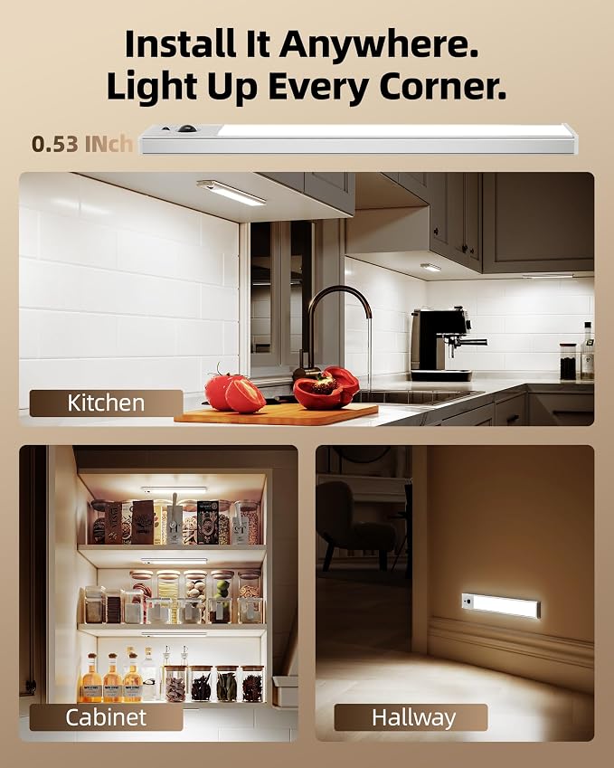EZVALO 3-Pack 10inch Under Cabinet Lighting - Image 9