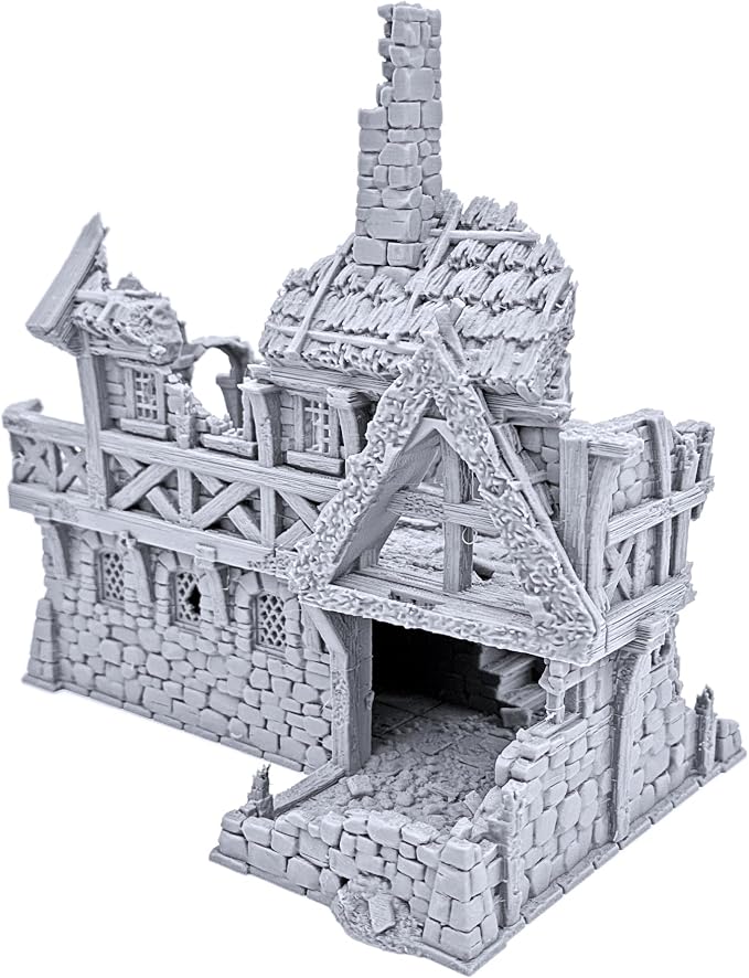 Ruined Port Merchant by Printable Scenery, 3D Printed Tabletop RPG Scenery and - Image 6