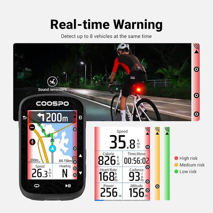COOSPO TR70 Bike Radar Tail Light, Alerts - Image 3