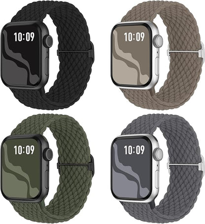 4 Pack Braided Stretchy Bands Compatible by Suitisbest