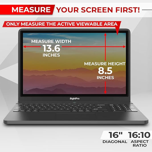 Magnetic Laptop Privacy Screen 16 Inch 16:10 - Image 2