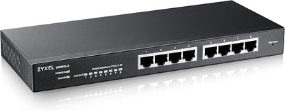 Zyxel 8 Port Ethernet Switch | Smart Managed Gigabit Network Switch | 8X GbE by ZYXELNETWORKS