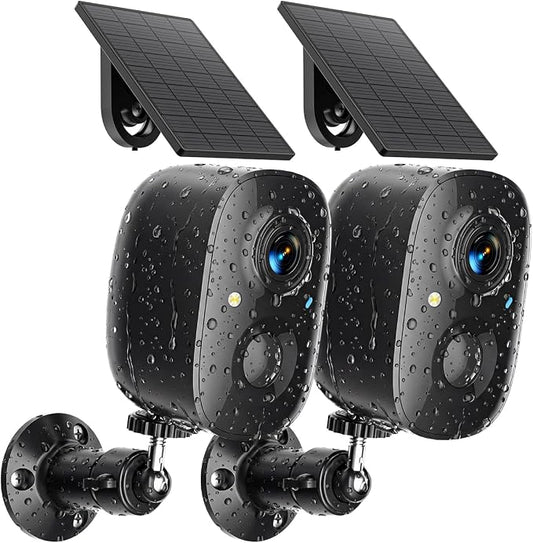 Security Cameras Wireless Outdoor 2K Solar Powered WiFi Cameras by Unknown