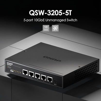 QNAP 5-Port 10GBASE-T Unmanaged Switch - Image 2