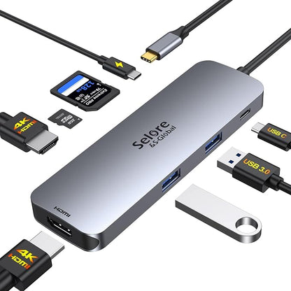 USB C Docking Station Dual HDMI Monitor, USB C to Dual HDMI Adapter - Image 7