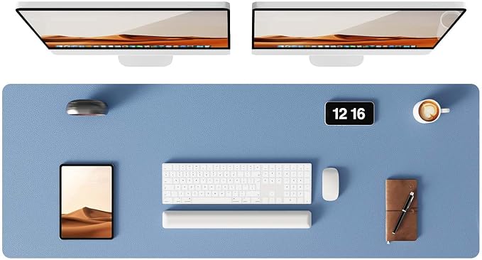 YSAGi Leather Desk Pad Protector, Office Desk Mat, Large Mouse Pad, Non-Slip PU by YSAGi