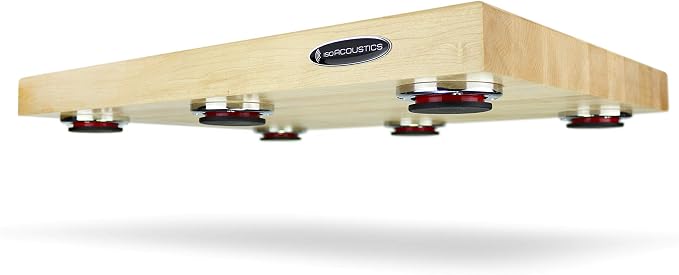 IsoAcoustics Delos Turntable Isolation Butcher Block Series: 2216M1 Maple - Image 2
